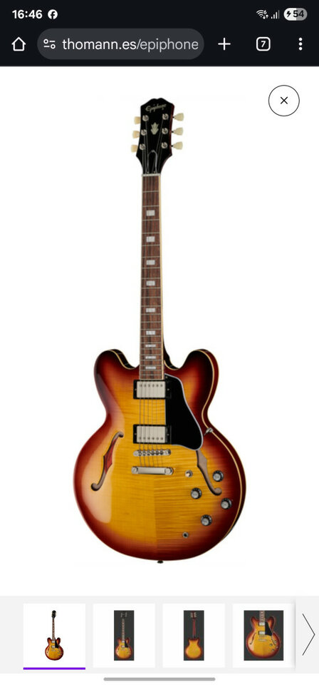 Epiphone ES-335 Figured Tea Burst
