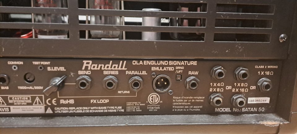 Amplificador Randall Satan 50