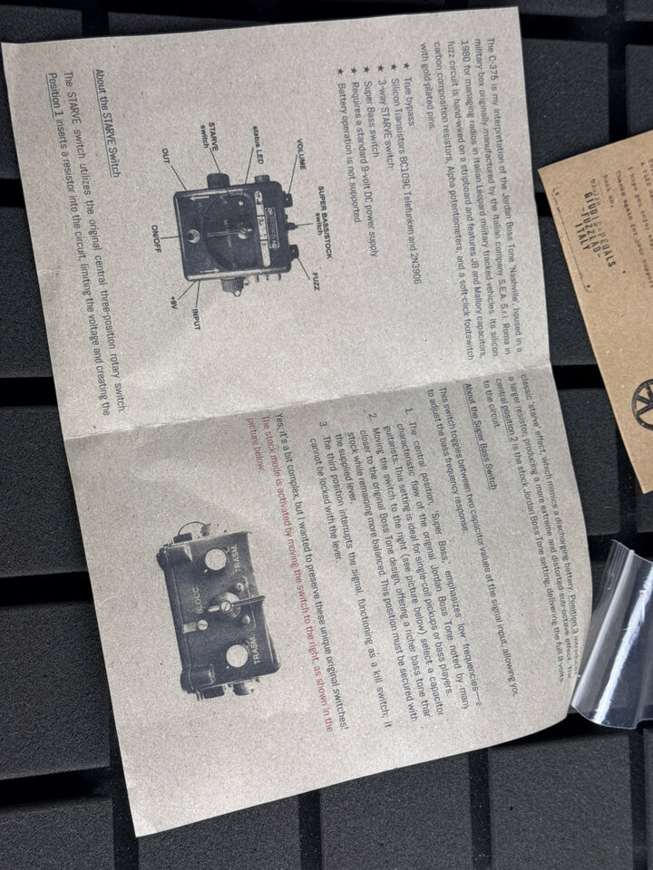 GIUDIS FUZZ  C375 (1 de 2), el 2 lo tiene Joey Landreth) - Jordan Bosstone "Nashville"-