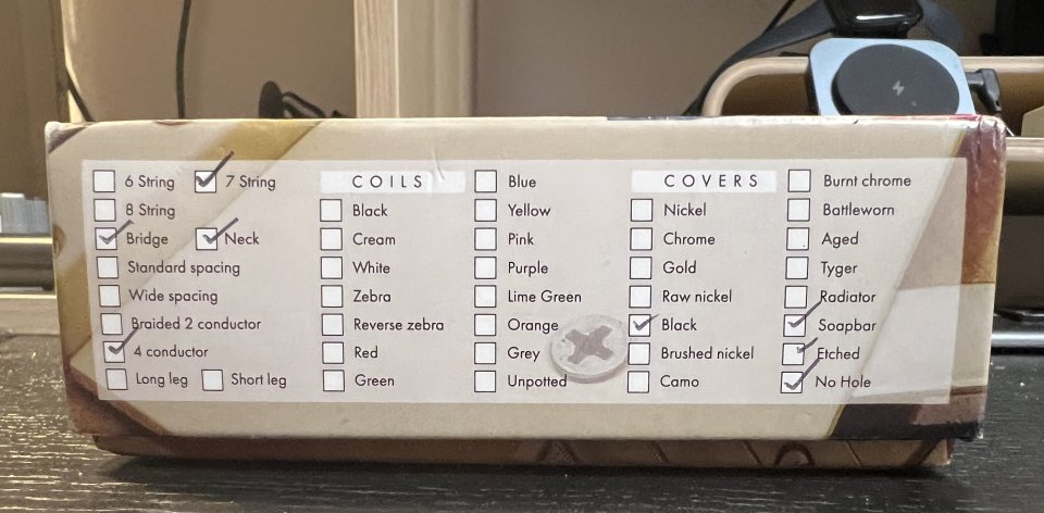 Bare Knuckle Juggernaut 7 cuerdas Soapbar – REBAJA – Estado impecable