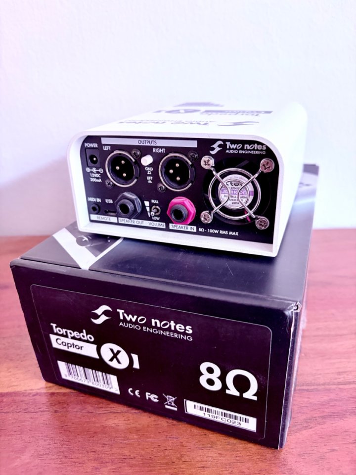 Two notes Torpedo Captor X 8 Ohm