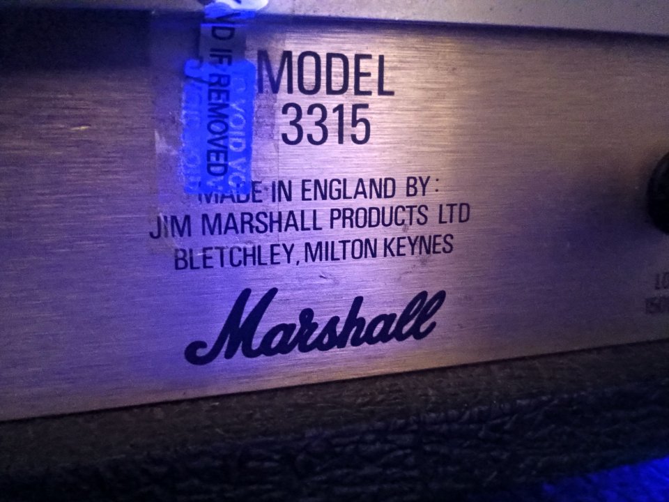 Cabezal Marshall modelo 3315 150w CAMBIO de segunda mano · Foto 2 de 7 · Barcelona · 650 €
