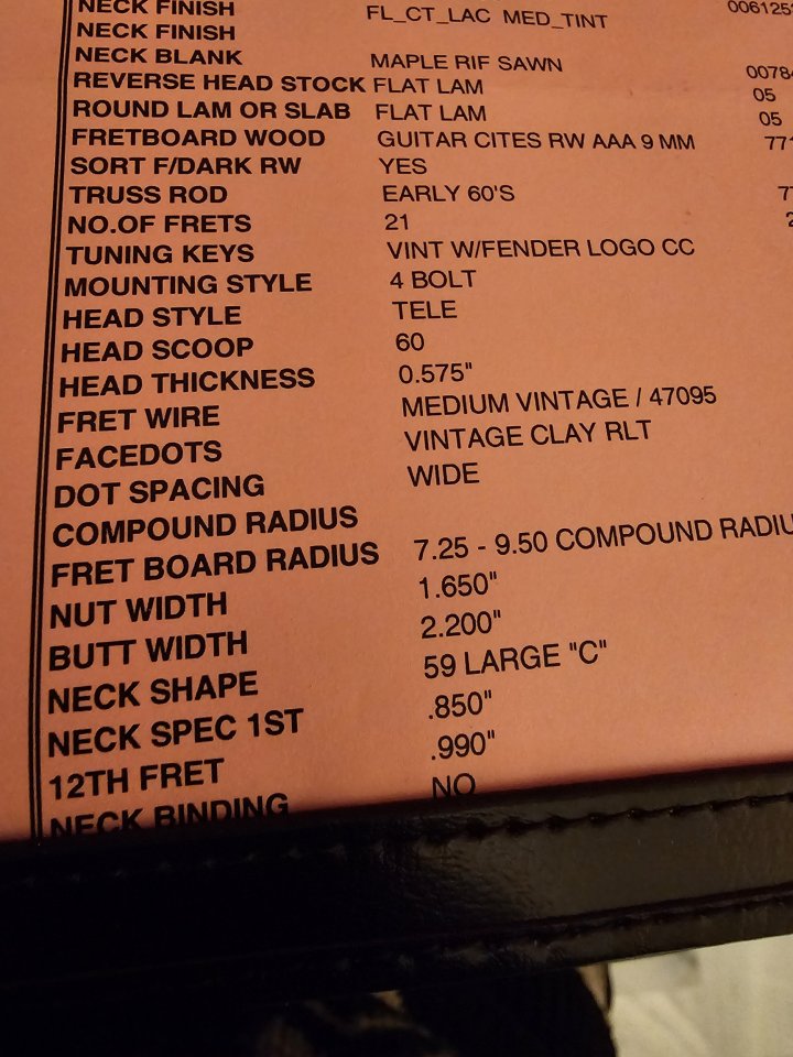 Fender Telecaster Custom Shop 59'