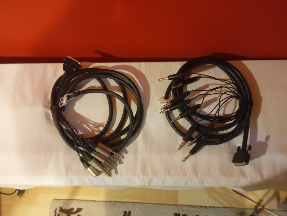 Manguera mogami multipar SUB D25 a Jack ST 8 hilos