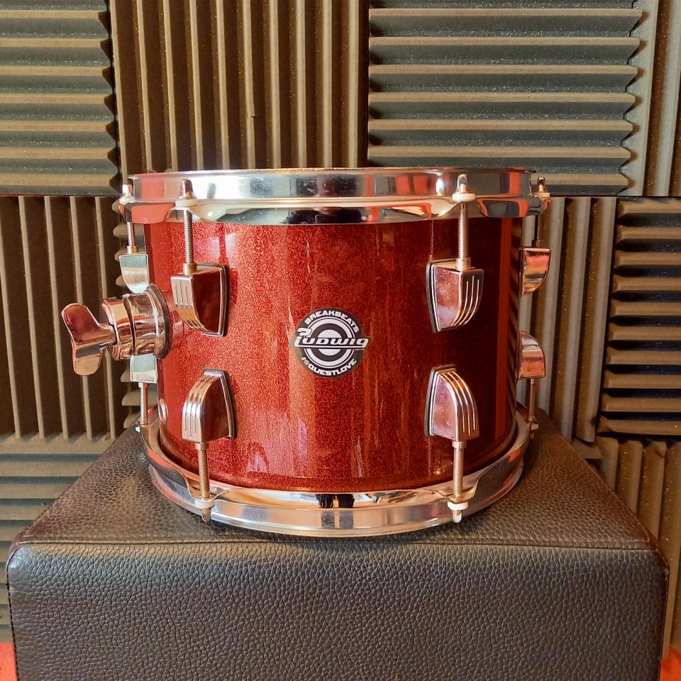 Batería LUDWIG Breakbeats 16" 10" 13" Red Sparkle