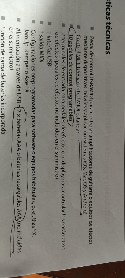 Harley Benton MP-100 Pedalera MIDI
