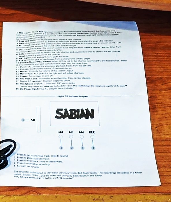 Mezclador Sabian PDMr Personal Mixer de segunda mano · Foto 5 de 8 · Girona · 105 €