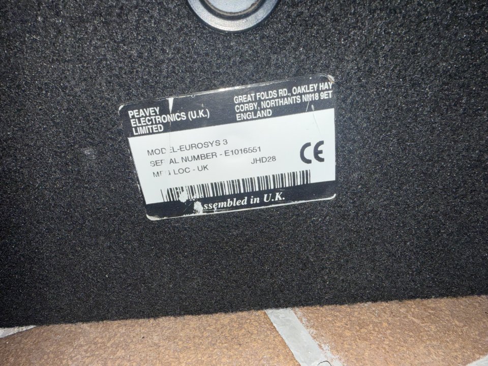 2 Altavoces PA Peavey Eurosys 3 (2x 300W)