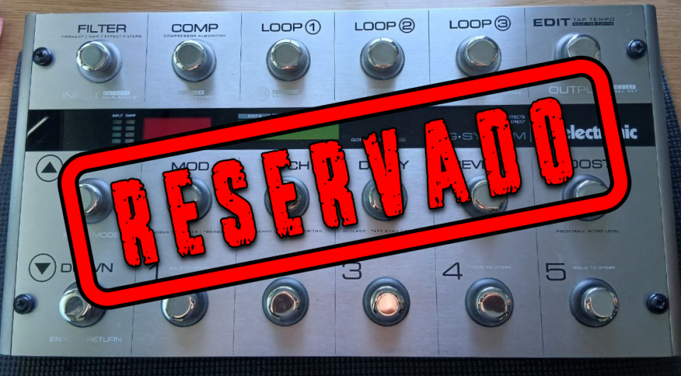 Multiefectos TC ELECTRONICS G SYSTEM con portes .