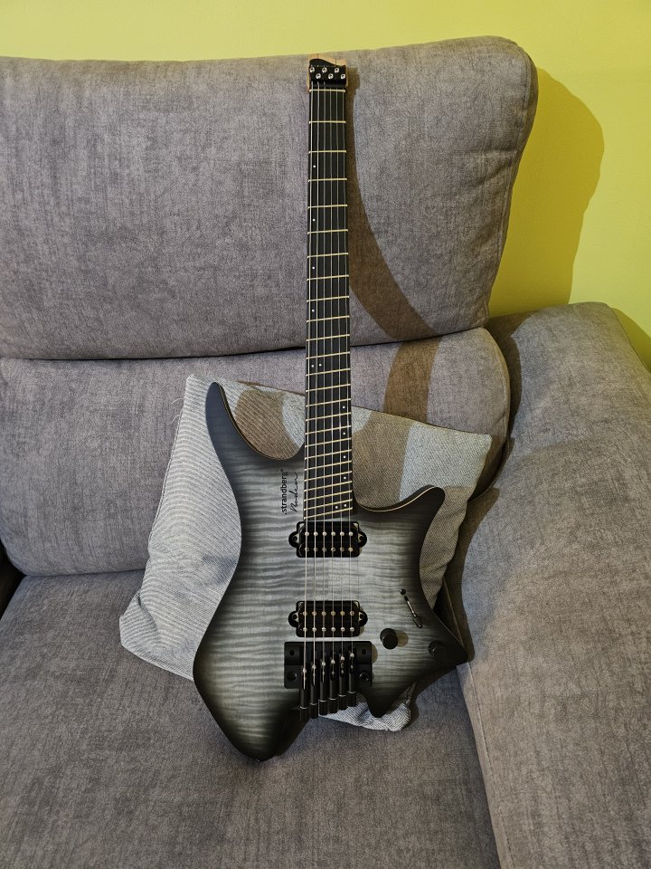 Strandberg Boden Prog Nx6 Charcoal Burst con Schaller Sure Claw y correa