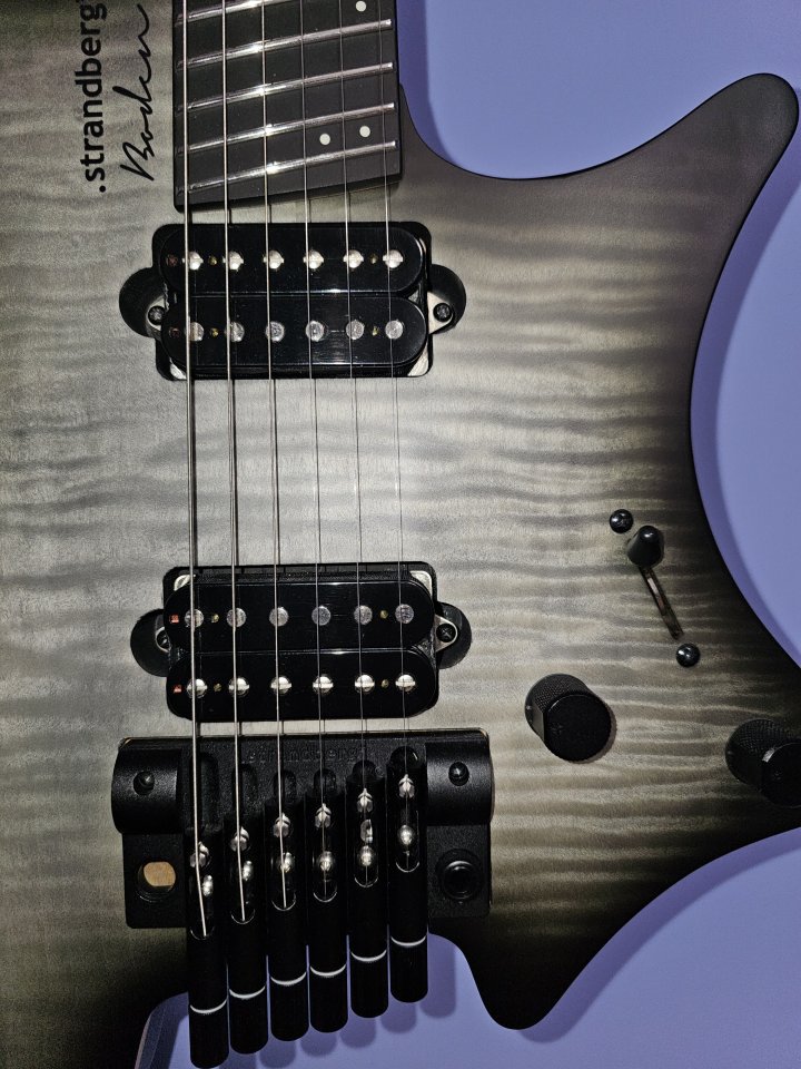 Strandberg Boden Prog Nx6 Charcoal Burst con Schaller Sure Claw y correa