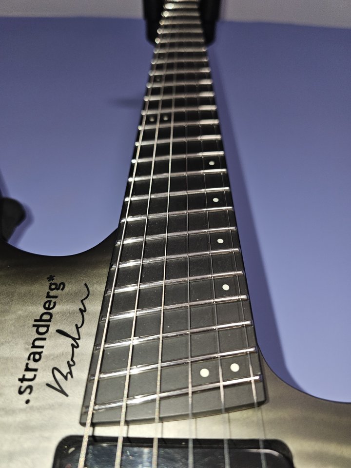 Strandberg Boden Prog Nx6 Charcoal Burst con Schaller Sure Claw y correa
