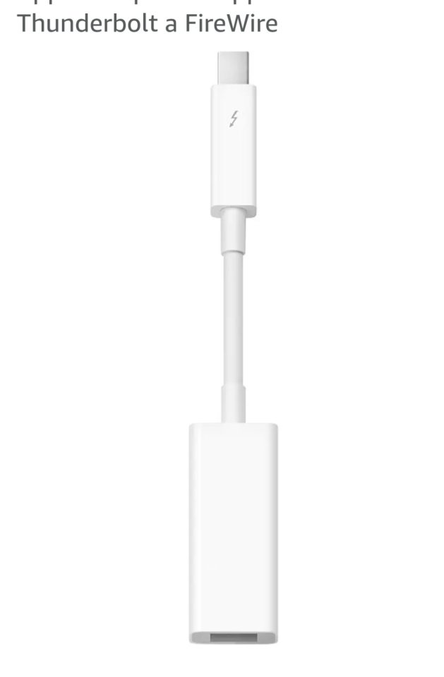 Compro thunderbol a Firewire