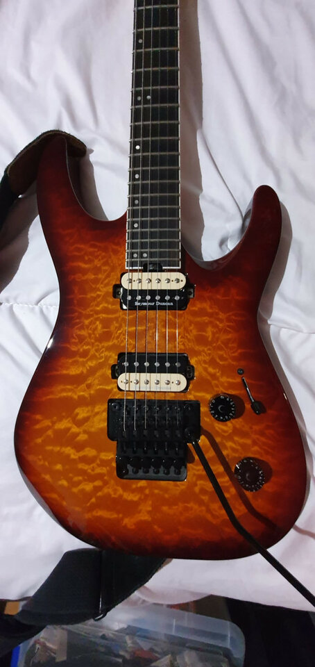 Jackson Pro Dinky DK2Q Tobacco Burst Mejicana