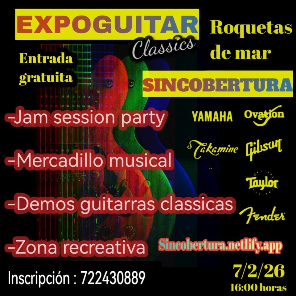 Mercadillo de guitarras, amplis y efectos y luego Jam Session