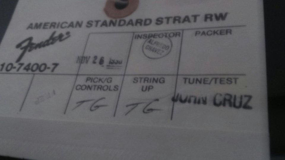 Guitarra Fender Stratocaster American Standard USA de segunda mano · Foto 3 de 10 · Sevilla · 1600 €