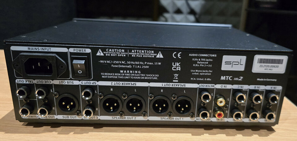 Control de monitores SPL MTC MK2