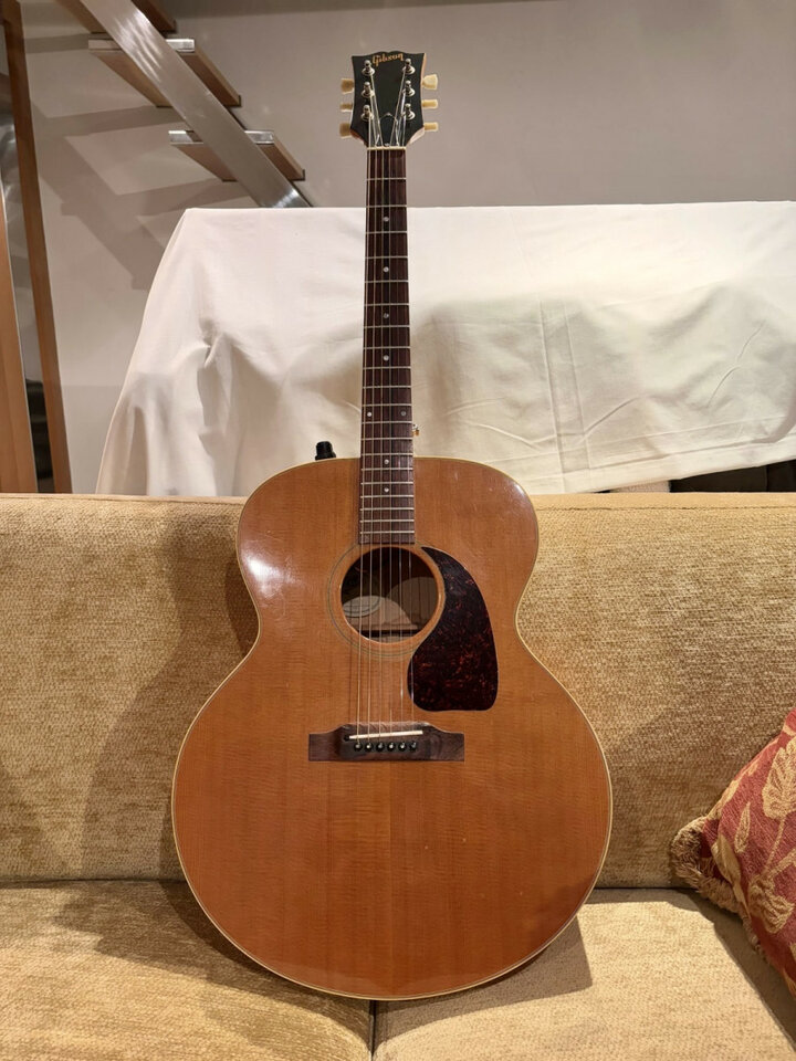 Gibson J-100E Acoustic-Electric Natural 1985 (s511)