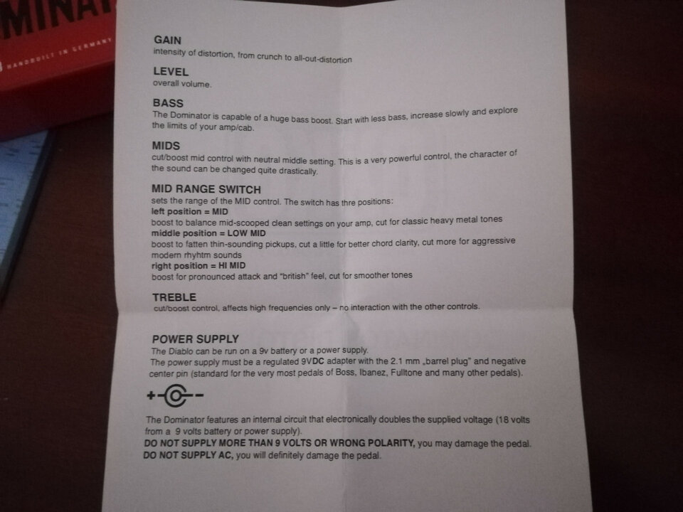 Okko Dominator Overdrive/distortion