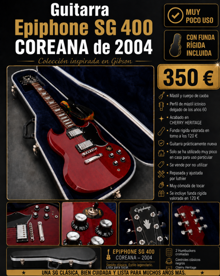 Epiphone SG 400 Coreana de segunda mano · Foto 1 de 8 · Sevilla · 350 €