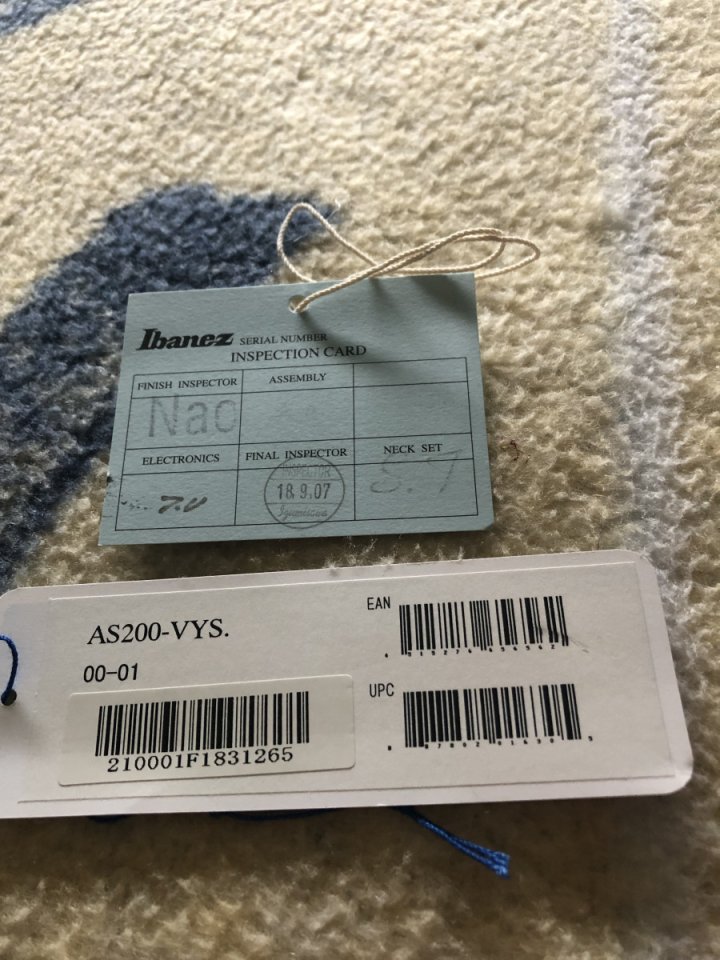 Cambio o vendo Ibanez AS200-VYS Prestige fabricada en Japón