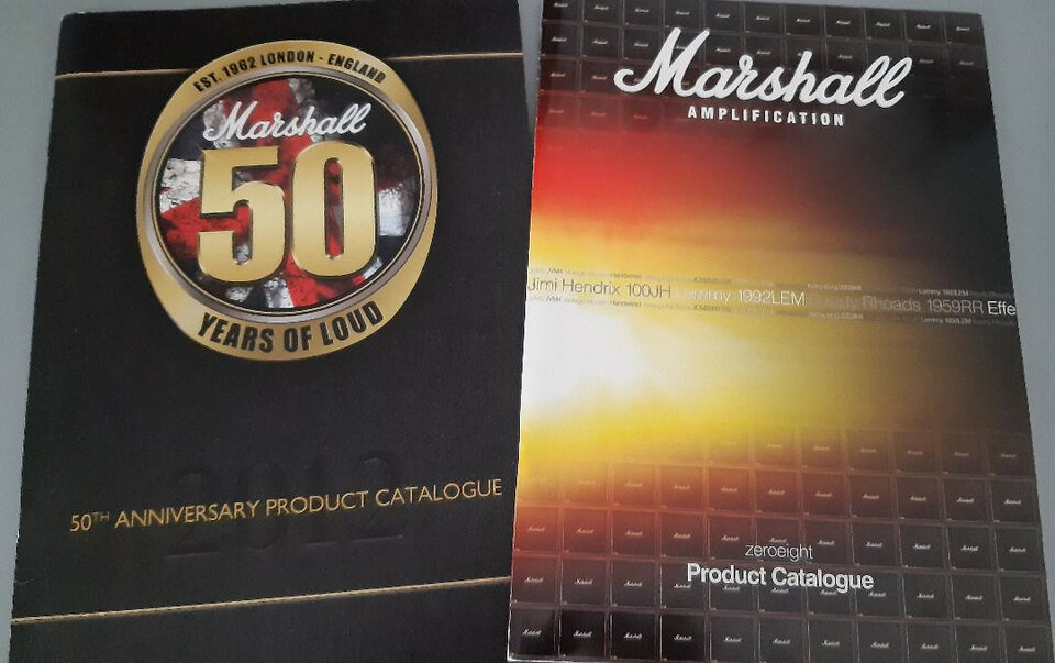 : Catálogos MARSHALL AMP Colección