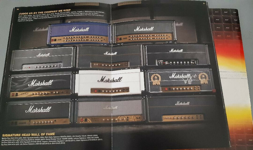 : Catálogos MARSHALL AMP Colección