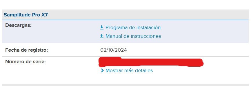 Samplitude Pro X7 (DAW secuenciador)