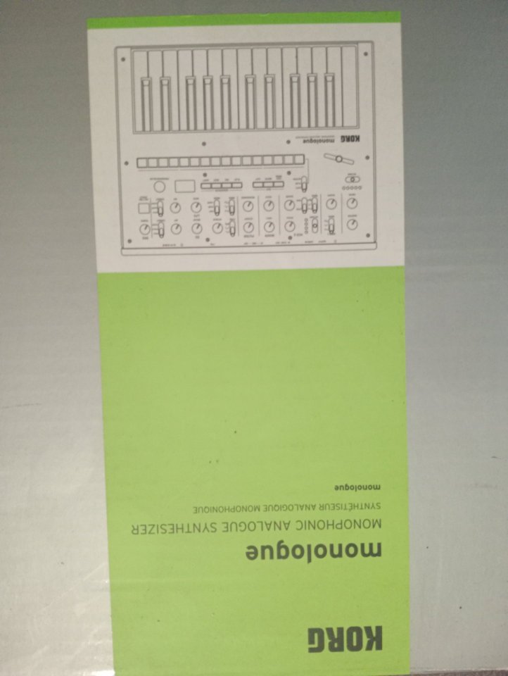 Korg monologue black