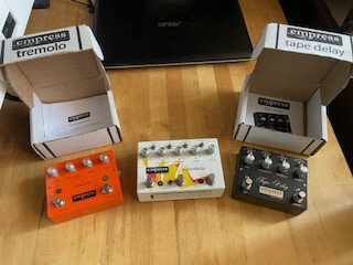Pedales Empress: Superdelay, Tremolo, Tape Delay