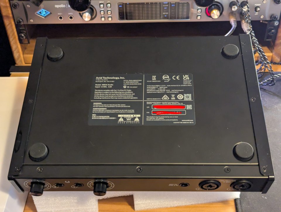 Avid Mbox Studio Interfaz de Audio