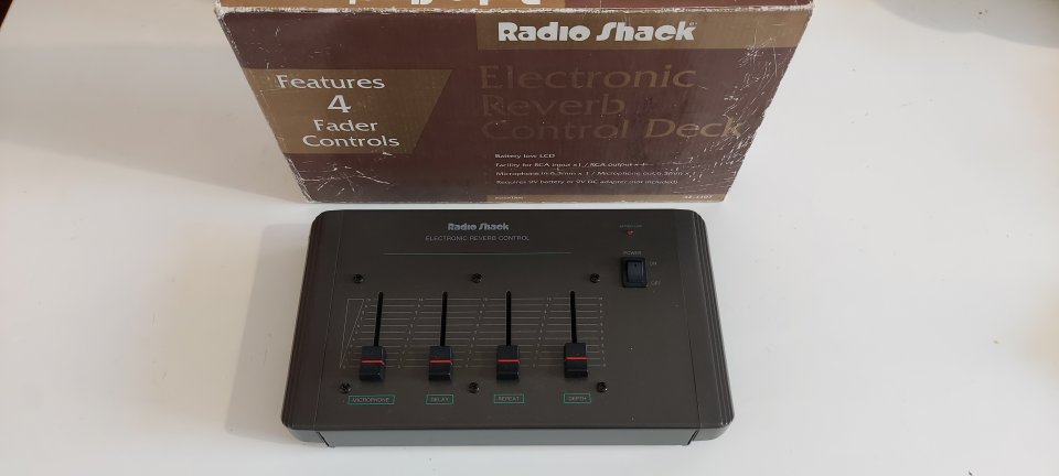 Radio Shack Reverb Control, Realistic, el auténtico, distorsión fuzz, eco, reverb, analógico BBD