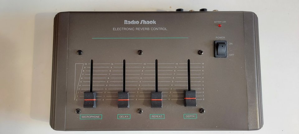 Radio Shack Reverb Control, Realistic, el auténtico, distorsión fuzz, eco, reverb, analógico BBD