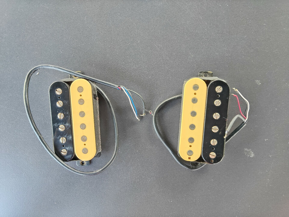 Pastillas humbucker cebra Sterling Axis