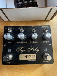 Pedales Empress: Superdelay, Tremolo, Tape Delay