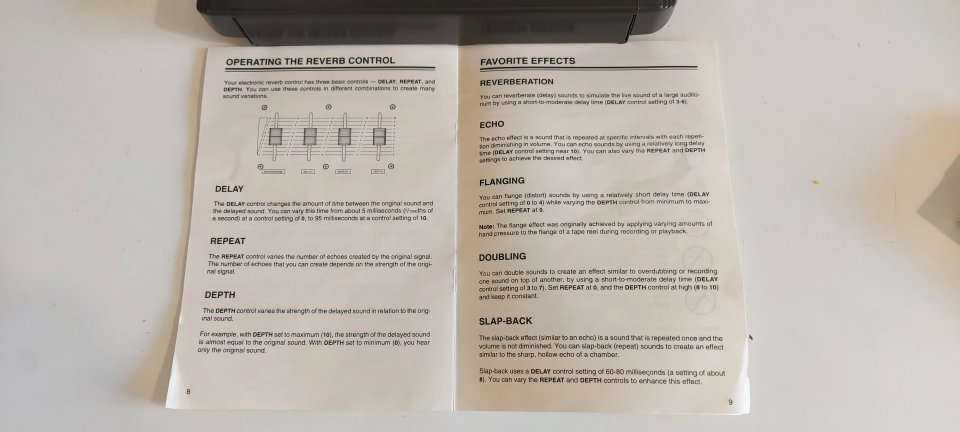 Radio Shack Reverb Control, Realistic, el auténtico, distorsión fuzz, eco, reverb, analógico BBD