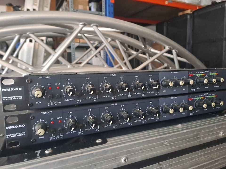 Lote Dos Mesa De Mezclas Work MMX 60 Formato Rack (Necesita Repaso)