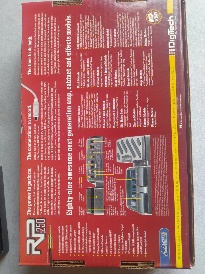 Pedalera Multiefectos Digitech RP 250