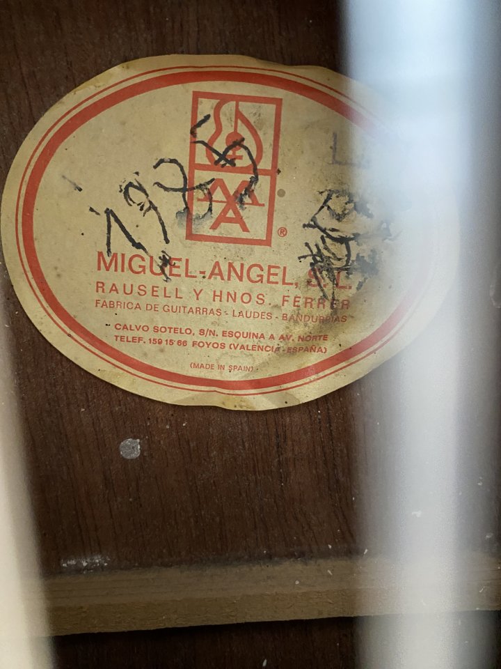 Guitarra española vintage