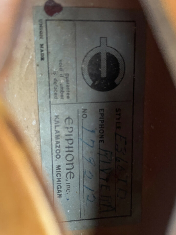 EPIPHONE RIVIERA  E360 TD año 64