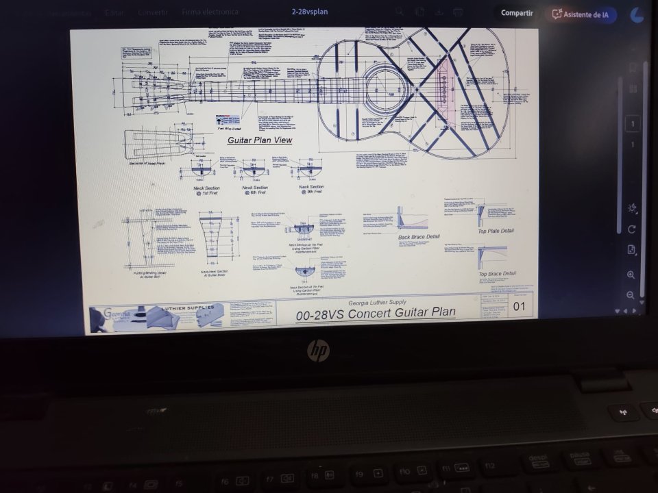 00-28VS Concert Guitar Plan . Planos Originales CD original de segunda mano · Pontevedra · 200 €