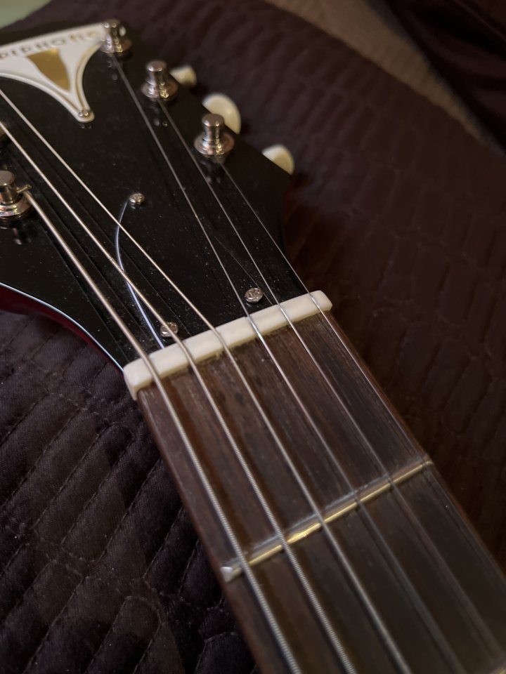 Epiphone Coronet + Lollar + Faber + kluson + hueso