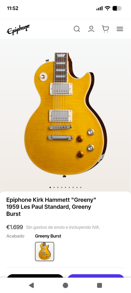 Epiphone Les Paul 1959 Greeny