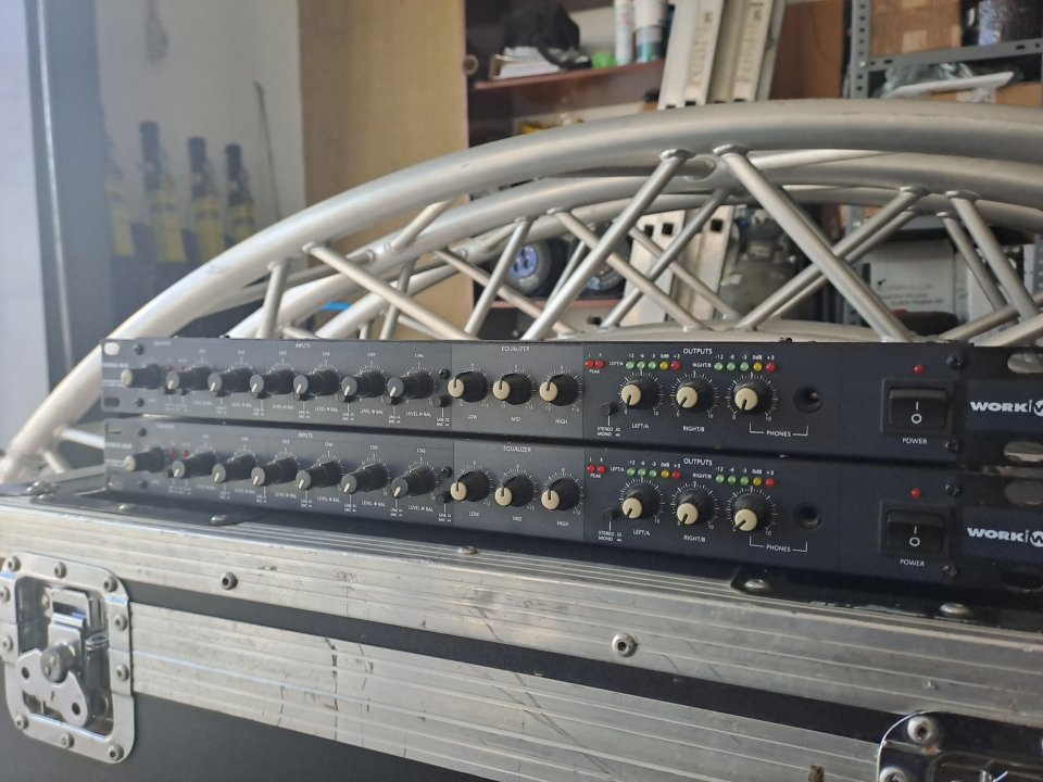 Lote Dos Mesa De Mezclas Work MMX 60 Formato Rack (Necesita Repaso)