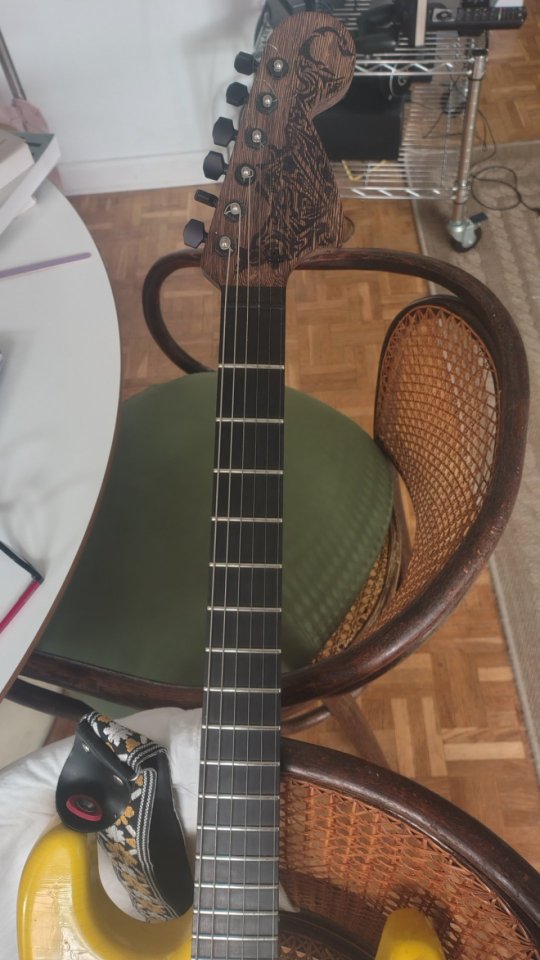 Mastil warmoth wenge/ébano pala strato 70s