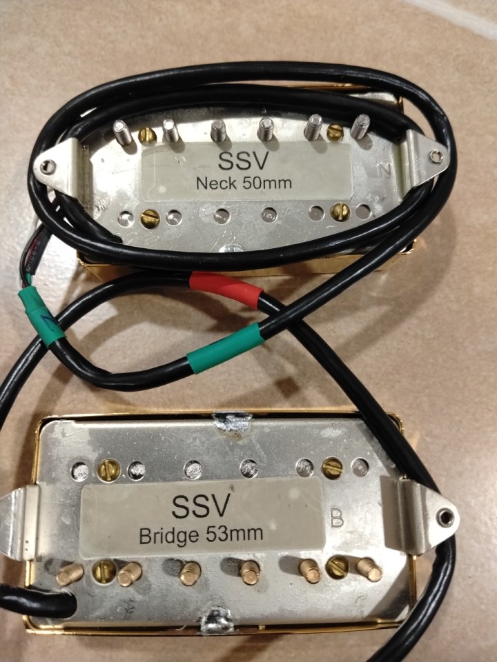 Shur SSV set humbuckers