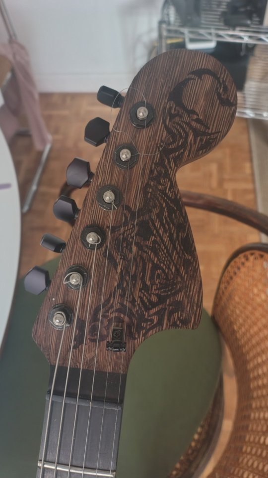 Mastil warmoth wenge/ébano pala strato 70s