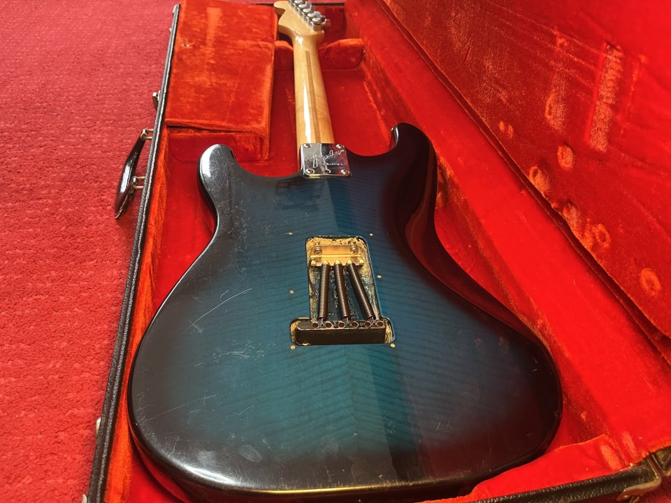 Fender Stratocaster Ultra Flame Top 1992 – Green – DiMarzio Pickups