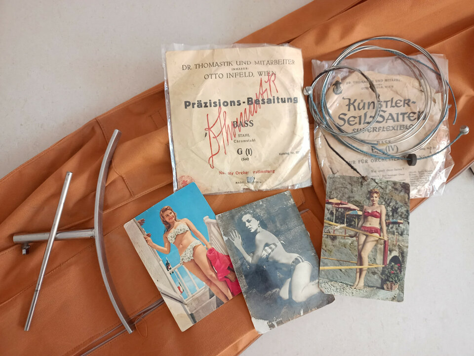 Contrabajo eléctrico Framus Triumph 4/60 finales 1950s principios 1960s Oro