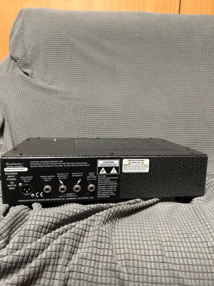 Rivera Rockcrusher de segunda mano · Foto 2 de 4 · Valencia · 350 €
